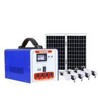 Système d'énergie domestique ALLTOP, très vendu, 40W, portable, hors réseau, mini-système d'alimentation, ampoule, silicium polycristallin, batterie au plomb-acide