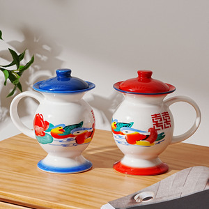 Tazza di acqua sputconata tazza divertente nostalgica vecchio stile sensazione di Internet tè contenitore a camera <span class=keywords><strong>in</strong></span> <span class=keywords><strong>ceramica</strong></span> forma strana - Product Image 1