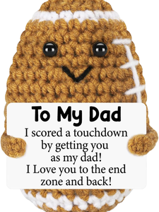 Ballon <span class=keywords><strong>de</strong></span> sport au crochet fait main en gros d'usine avec carte d'encouragement et décoration <span class=keywords><strong>de</strong></span> poupée positive amusante - Product Image 2