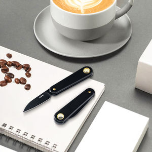 Superventas <span class=keywords><strong>Sanrenmu</strong></span> 325S-SB EDC llavero acepta logotipo personalizado pequeño plegable Mini caja de supervivencia cortador cuchillo de bolsillo - Product Image 5