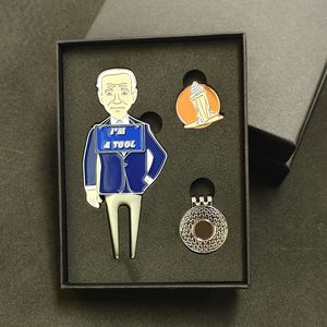 Phụ Kiện Golf Bộ Quà Tặng Từ Divot Công Cụ Bóng Đánh Dấu Sửa Chữa Ngã Ba Hat Clip Làm Kẽm Hợp Kim Cho Sân Golf Giải Đấu - Product Image 2