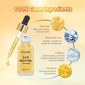 Suero facial de oro de 24K, antiarrugas, líneas de luz, ácido hialurónico hidratante, esencia facial de oro de 24K, suero antienvejecimiento - Product Image 4