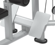 Machine Commerciale de Tirage Latéral et de Rame Verticale |   Appareil d'entraînement double fonction dos, poitrine et bras, cadre en acier réglable, pile de poids 70 kg - Product Image 6