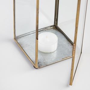 Stylish Gold Iron Frame Candle Stick Holders Glass Covered Jars 2 Wedding Decoration Hanging <b>Lanterns</b> Other Candle Holders - Product Image 3