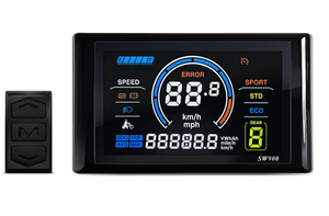 Jante MTX 26/27.5/29 "52V60V72V 2000W 45A contrôleur à double onde sinusoïdale Hall SW900 UKC1 + Kits de conversion de moteur de moyeu de vélo électrique - Product Image 2