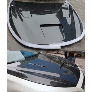 Capó de Fibra de Carbono, Nuevo, Instalación con Pernos, Color Negro, Modificación/Actualización, Compatible con Infiniti 2014 Q50, 1 Año de Garantía - Product Image 1
