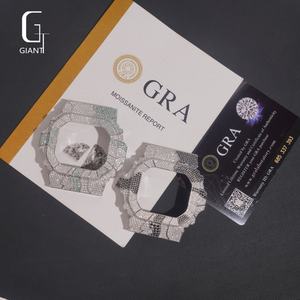 Montre Iced Out pour rappeur, <span class=keywords><strong>lunette</strong></span> GX56, boîtier de montre en moissanite colorée, argent sterling 925, boîtier de montre en moissanite VVS, certifié GRA, pour hommes - Product Image 3