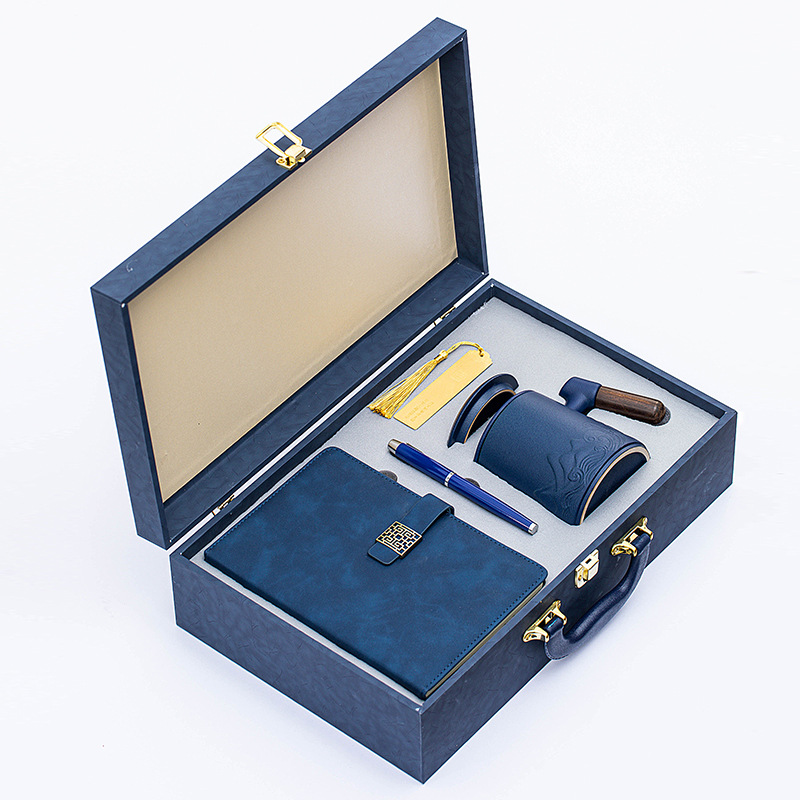 ensemble de 4 tasses de bureau [bleu business]]