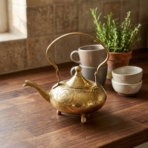 Solid Brass <b>Teapot</b> - Product Image 2