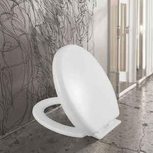 Asiento <span class=keywords><strong>de</strong></span> inodoro cuadrado moderno Cierre suave Liberación rápida Engrosado Hogar Cubiertas <span class=keywords><strong>de</strong></span> inodoro universales Inodoro Tapa Made PP Urea para - Product Image 3