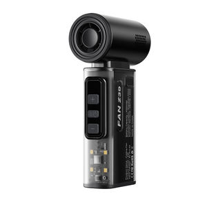 Ventilador de Mano Digital de Alta Velocidad y Potencia con Linterna, Recargable, Batería de 4000mAh, Diseño Portátil - Uso Doméstico y en Hoteles - Product Image 1