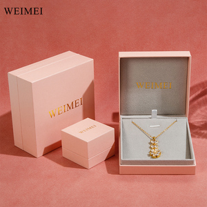 One Stop Custom Logo Paper Jewelry Packaging Box for Necklace Earring <b>Ring</b> Bracelet Gift Packaging - Product Image 1