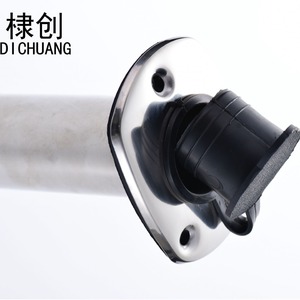 Soporte para caña de pescar de acero inoxidable, ángulo de 60 grados para cañas de trolling, accesorios para barcos y yates - Product Image 3