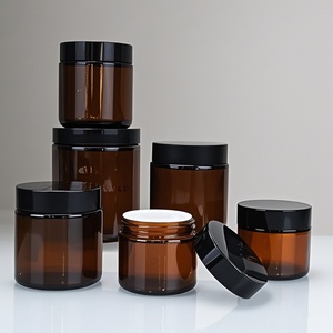 Factory Direct Wholesale Price Wide Mouth Cosmetic 120ml 250ml 500ml Amber <b>Empty</b> Glass Candle <b>Jar</b> Making Glass <b>Jar</b> with Lid - Product Image 6