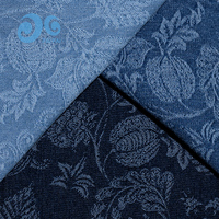 Tissu denim jacquard teint aux feuilles végétales H203P-7 motif baies de jardin écologique pour vêtements décontractés garçons, filles, hommes, femmes