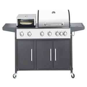7 brûleurs Cuisine Extérieure <span class=keywords><strong>Barbecue</strong></span> À <span class=keywords><strong>Gaz</strong></span> En <span class=keywords><strong>Acier</strong></span> Inoxydable Durable avec Four À Pizza pour Fête En <span class=keywords><strong>Fonte</strong></span> Enduit De Poudre 133pcs - Product Image 1