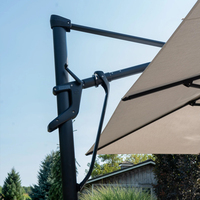 Parasol cantilever en aluminium pour extérieur, parasol commercial pour piscine, plage, protection solaire, pare-soleil UV pour piscine