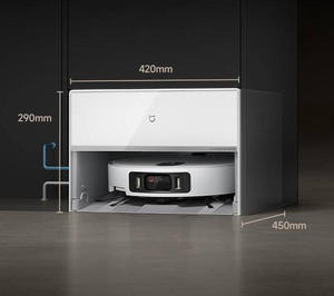 หุ่นยนต์ดูดฝุ่นถูพื้นรุ่นใหม่ CN Mijia 6 Pro รุ่นเติมน้ำและระบายน้ำอัตโนมัติ พร้อมระบบทำความสะอาดด้วยอุณหภูมิสูงสำหรับใช้ในครัวเรือน - Product Image 6