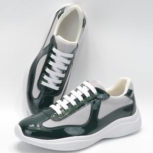 Zapatillas de Diseño para Hombre, de Cuero Genuino Brillante, con Malla Transpirable, Casuales, Deportivas, con Suela Plana Antideslizante, Soporte de Arco y Resistentes al Agua - Product Image 2