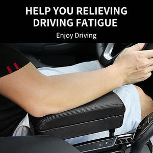 Boîte de rangement pour accoudoir de console avant en cuir de luxe Anjuny, porte-gobelets pour voiture, utilisation confortable toute saison, bureau à domicile, OEM disponible - Product Image 6