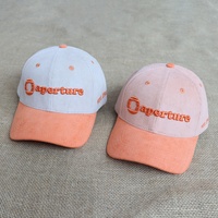 Casquette de baseball décontractée en velours côtelé à 6 panneaux de haute qualité pour filles, personnalisable avec logo brodé 3D – Vente en gros fabricant