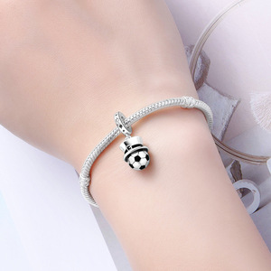 Original white copper bead bracelet - DIY <b>hat</b> and soccer accessory, personalized women's accessory - Product Image 6