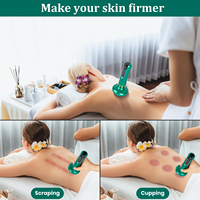 Masseur anticellulite portatif électrique intelligent à ventouses, appareil amincissant pour le remodelage corporel, pour l'abdomen, les bras, les jambes et le dos