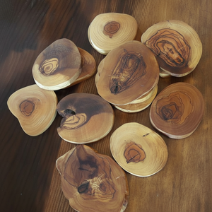 ชุดจานรองแก้วไม้คุณภาพพรีเมียม งานแฮนด์เมด ทนทาน ดีไซน์ร่วมสมัย ลายไม้ธรรมชาติ ปรับแต่งได้สำหรับใช้ในบ้านและห้องครัว - Product Image 1