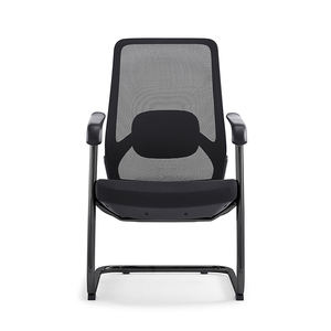 Chaise noire exécutive de bureau de visiteur de maille en plastique à extrémité élevé pour la salle de conférence - Product Image 4