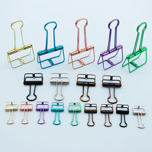 Clips en <span class=keywords><strong>papier</strong></span> à queue longue en métal creux, écologiques, en vrac, pour le bureau, l'école et la maison - Product Image 2