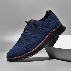 Chaussures de course tendance pour hommes, style britannique, respirantes, à lacets, couleur unie, sport décontracté, grande taille 48, collection été 2026 - Product Image 1