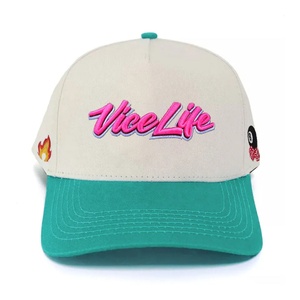 High Quality Unisex Four Seasons 100% Cotton Hats Two Tone Customized Embroidered <b>Baseball</b> <b>Caps</b> - Product Image 2