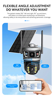 Système de détection humaine extérieur étanche 6MP WiFi CCTV IP caméra double objectif double écran Vision nocturne pour la surveillance de la maison intelligente