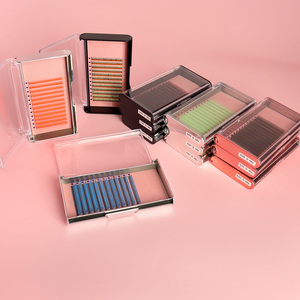 Dropshipping Color Eyelash Extension Products Vegan Eco Friendly Lash Extension Trays Super Matter Dark Lash Extensions - Product Image 3