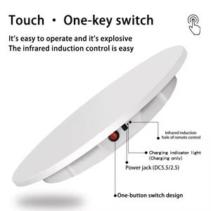 Présentoir rotatif à télécommande électrique à 360 ° de 60cm pour la photographie et les expositions de tournage vidéo Accessoire de studio photo - Product Image 4