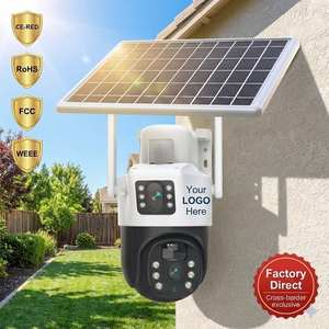 Shuzhi กล้อง8MP ทรงปืนยิงมุมมองแบบ dual-View 4K HD พร้อมแผงโซลาร์เซลล์ระบบเสียงสองทางระบบเสียงสองทางระบบมองเห็นกลางคืนระบบรักษาความปลอดภัยกลางแจ้งวิลล่า - Product Image 2