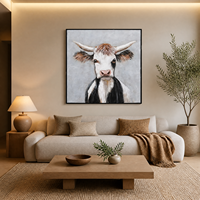 Impression sur toile d'animaux abstraits, taille et design personnalisés, peinture à l'huile, décoration murale intérieure écologique