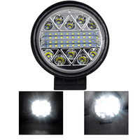 Lumière de travail LED noire 12v 24v 42W, tracteur, camion, J Eep, tout-terrain, lumière de conduite LED, feu antibrouillard LED, lampe FORO LED