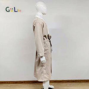 Albornoz promocional de lujo para hombre <span class=keywords><strong>Gabardina</strong></span> Batas de baño de doble capa Mujeres - Product Image 3