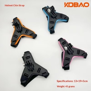 Kdbao motorhelm kinbevestigingsriem voor action camera, rubberen verstelbare off-road motorcross helmbeugel voor GoPro - Product Image 1