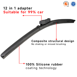 Chất lượng cao đa chức năng mềm gạt nước blade12 trong 1 adapter cho xe kính chắn gió với thiết kế khí động học lưỡi gạt nước - Product Image 2