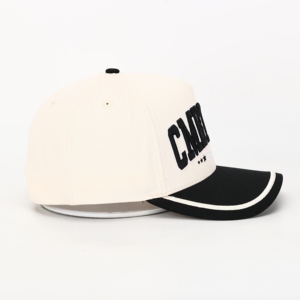 Gorra de Béisbol de Alta Calidad de 5 Paneles, Color Blanco Hueso, Personalizable, Tela de Sarga de Algodón, Visera Curva, Bordado 3D, Estilo Común - Product Image 4