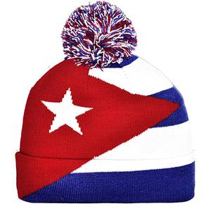 Sombrero de punto Jamaica Cuba México Bandera sombrero acrílico Cálido al aire libre Fan productos Bandera nacional gorro - Product Image 3