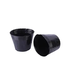 Cheap Price Black Nursery Grow Pots Soft Hand Greenhouse Garden Pots Plastic