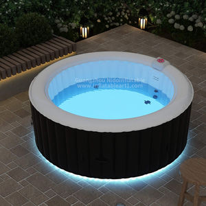 Durevole PVC vasca da bagno gonfiabile impermeabile sole/antivento facile configurazione per 2-3 persone uso domestico più dimensioni disponibili - Product Image 2