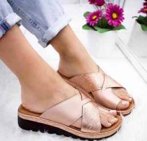 Gran oferta, verano 2024, sandalias y zapatillas de cuña de tacón medio, zapatos individuales de estilo europeo para mujer, Europa y América - Product Image 3