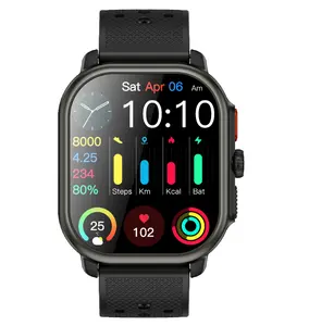 New Style 2024 P106 AMOLED Smart Watch Remote Control Answer Call Silica Gel Speed Measurement Sleep Tracker Watch