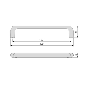 EMUCA 20 pz 9360751 manici in metallo nichel satinato 160mm interasse per armadi cassetti cassettiere 9360751 manopole - Product Image 2