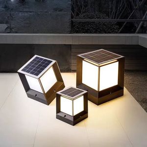 Lampe solaire de jardin sur poteau 10cm 15cm 20cm 27cm 33cm, extérieure, étanche, avec interrupteur à induction, batterie au lithium, pour villa, pelouse, parc, terrasse - Product Image 1