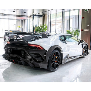 สปอยเลอร์ฝากระโปรงท้ายคาร์บอนไฟเบอร์แบบแห้ง สไตล์ EVO สำหรับ Lamborghini Huracan LP610 LP580 EVO Tecnica ปี 2014-2025 - Product Image 3